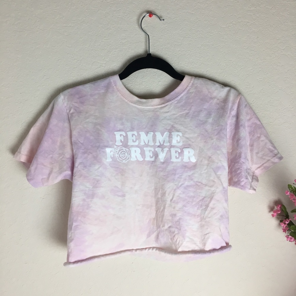 PacSun Pink Tie Dye Shirt
